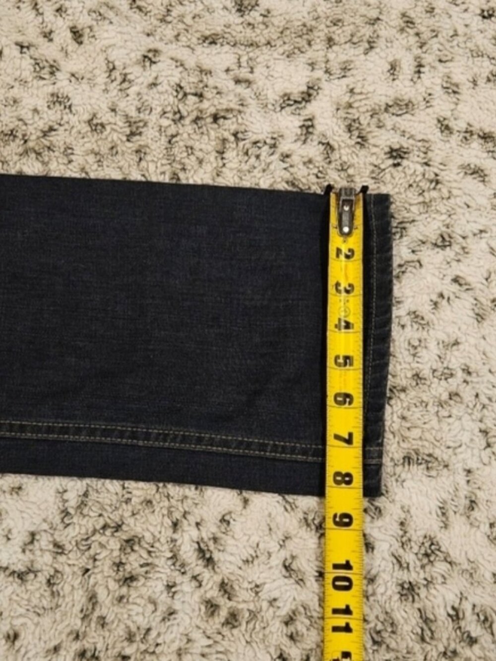 Faconnable SZ 2 Vintage Black Wash 100% Cotton White Stitch Straight Leg Jeans - Picture 9 of 13